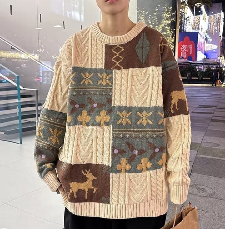 北欧風ノルディックニット