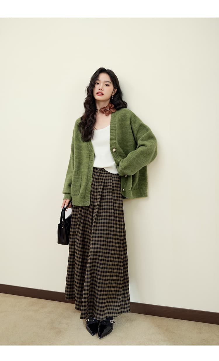 ニット ゆったりシルエット リラックスカーディガン