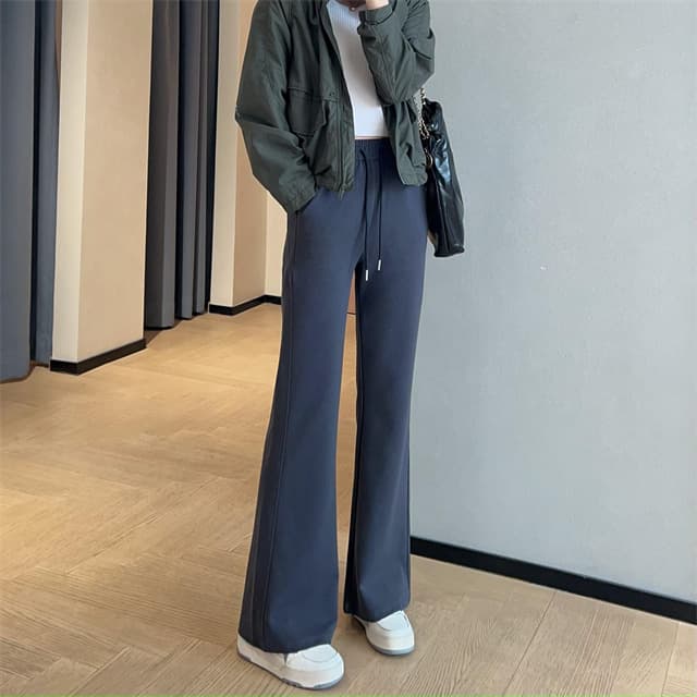 リラックスニットストレートパンツ