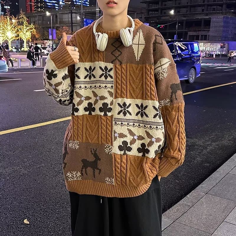 北欧風ノルディックニット